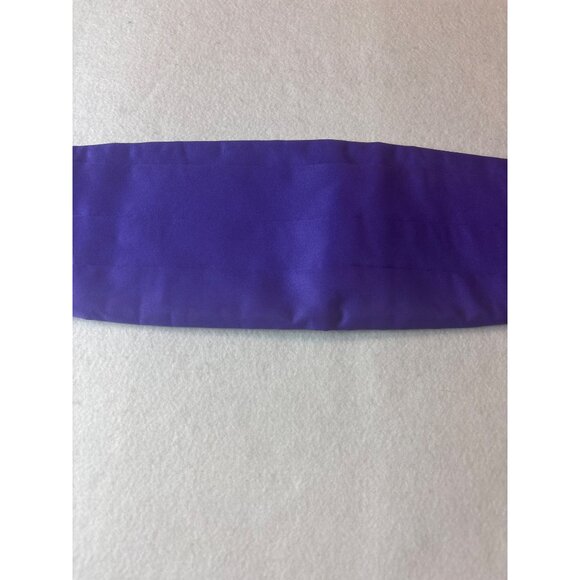Purple Satin Cummerbund Adjustable Waist S - Picture 2 of 2